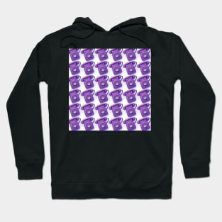 Purple vintage telephone pattern Hoodie